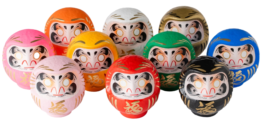 色とりどりのだるま